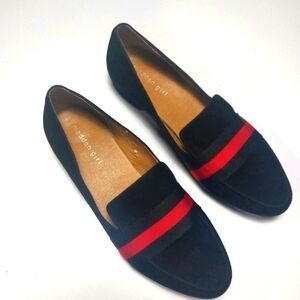 Madden Girl Black and Red Loafers 8.5